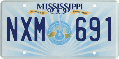 MS license plate NXM691