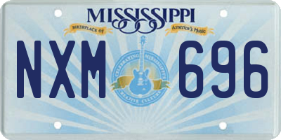 MS license plate NXM696