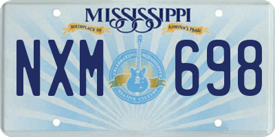 MS license plate NXM698