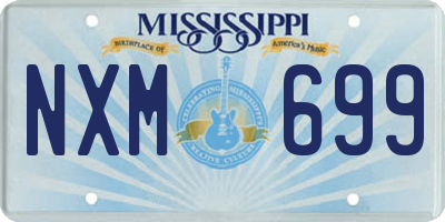 MS license plate NXM699