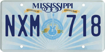 MS license plate NXM718