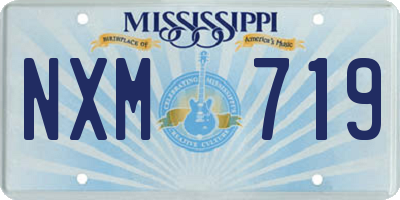 MS license plate NXM719