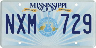 MS license plate NXM729