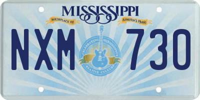 MS license plate NXM730