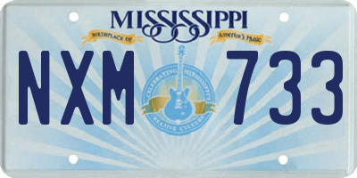 MS license plate NXM733