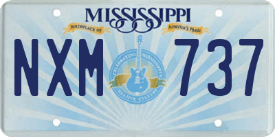 MS license plate NXM737