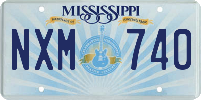 MS license plate NXM740