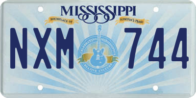 MS license plate NXM744