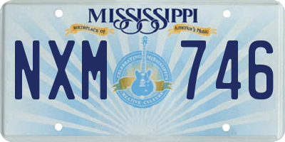 MS license plate NXM746