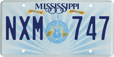 MS license plate NXM747