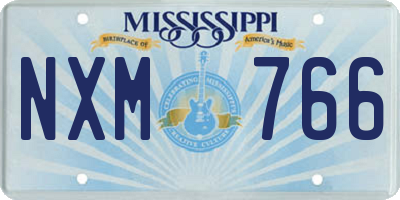 MS license plate NXM766