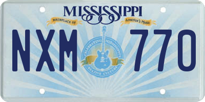 MS license plate NXM770