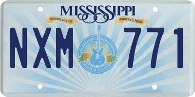 MS license plate NXM771