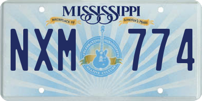 MS license plate NXM774