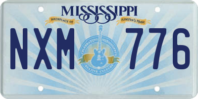 MS license plate NXM776