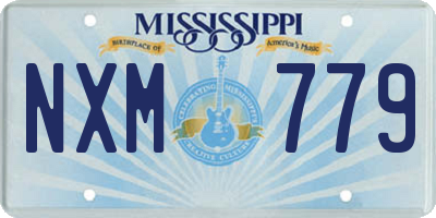 MS license plate NXM779
