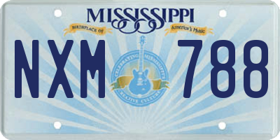 MS license plate NXM788