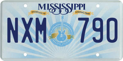 MS license plate NXM790