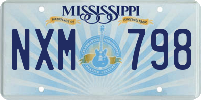 MS license plate NXM798