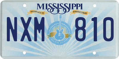 MS license plate NXM810