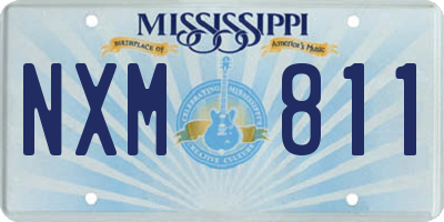 MS license plate NXM811