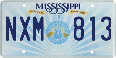 MS license plate NXM813