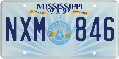 MS license plate NXM846