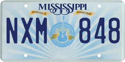 MS license plate NXM848