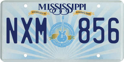 MS license plate NXM856