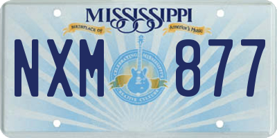 MS license plate NXM877