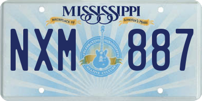 MS license plate NXM887