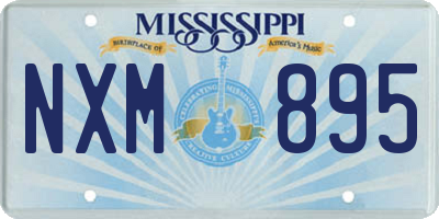 MS license plate NXM895