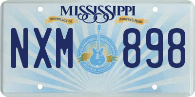 MS license plate NXM898
