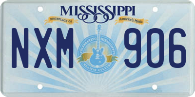 MS license plate NXM906