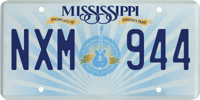 MS license plate NXM944
