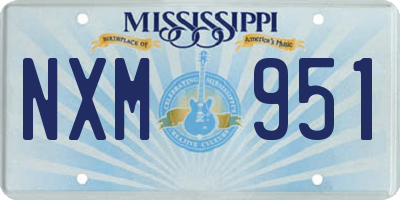 MS license plate NXM951