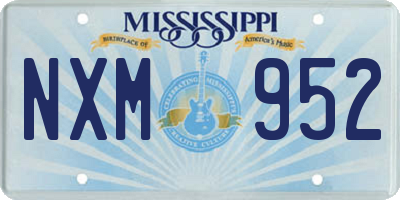 MS license plate NXM952