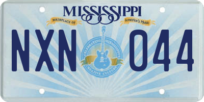 MS license plate NXN044