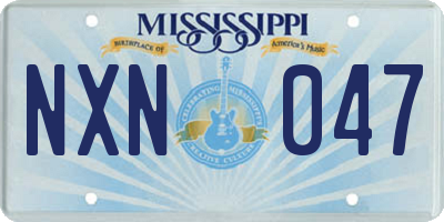 MS license plate NXN047