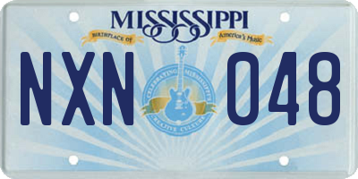MS license plate NXN048