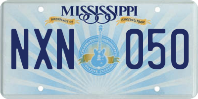 MS license plate NXN050