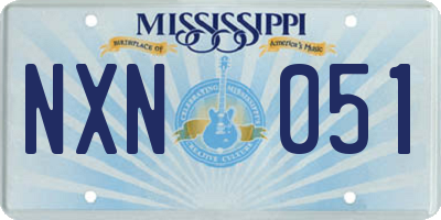 MS license plate NXN051