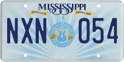 MS license plate NXN054