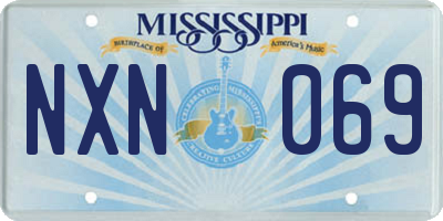 MS license plate NXN069