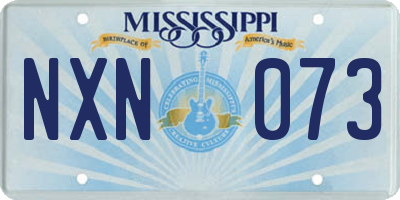 MS license plate NXN073