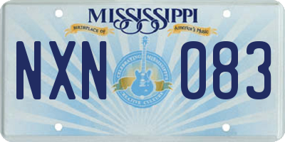 MS license plate NXN083