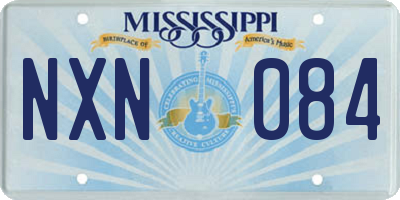 MS license plate NXN084