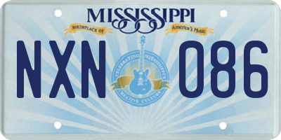 MS license plate NXN086