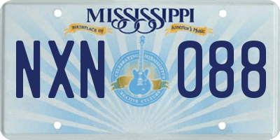 MS license plate NXN088