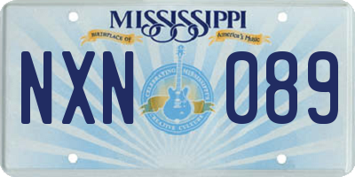 MS license plate NXN089